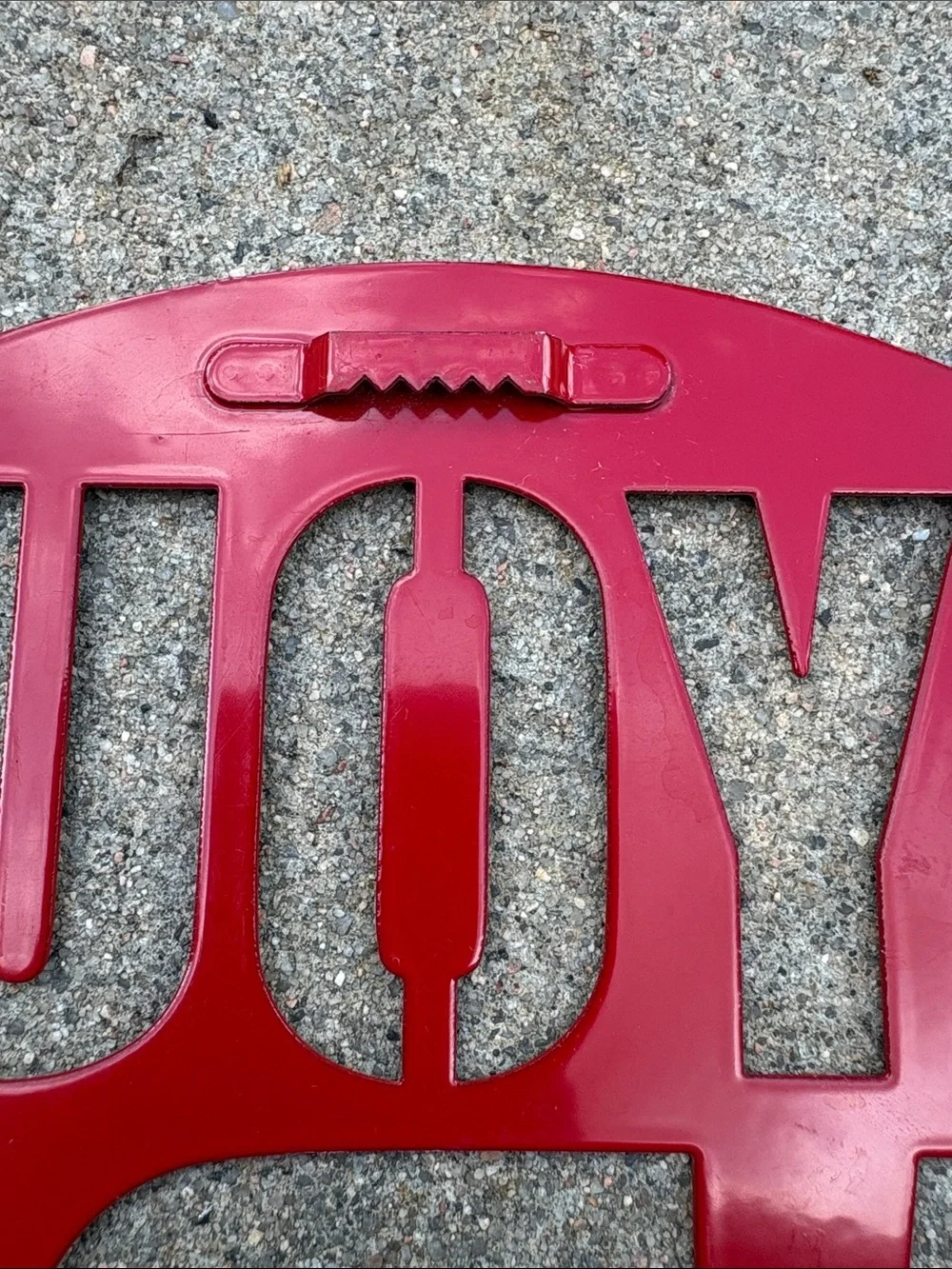 Red 'YOU ARE HERE' Metal Sign